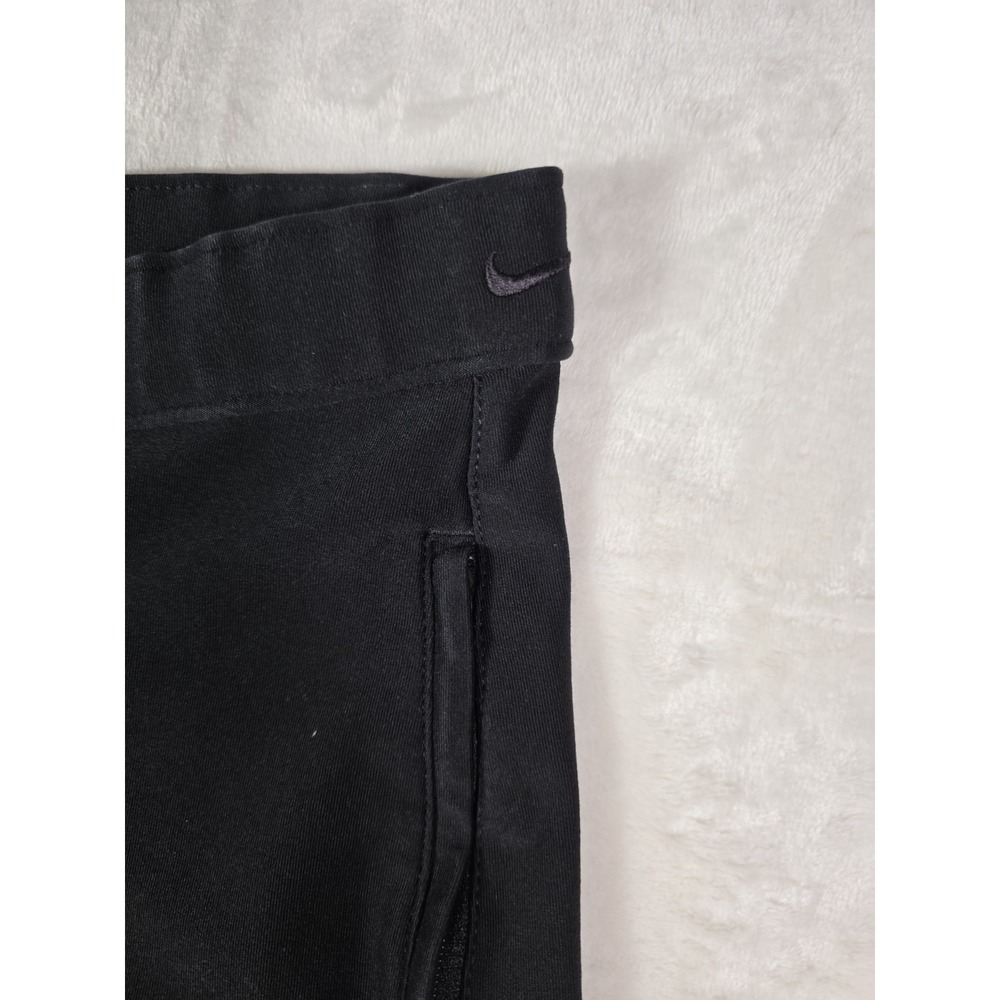 Nike Dri-FIT Stretch Wide Leg Pants Black Womens Size 6 Athletic Golf Career... - Picture 3 of 12